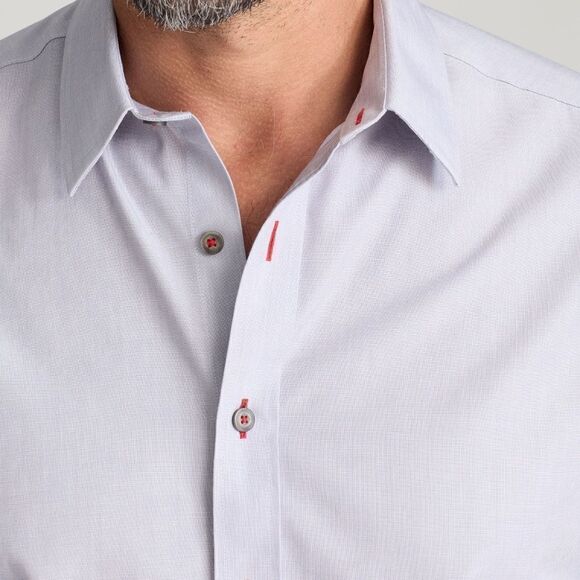 EUC Men's UNTUCKit Rubican Gray Button Front Wrinkle Free Cotton Shirt Size XLT - Picture 6 of 6